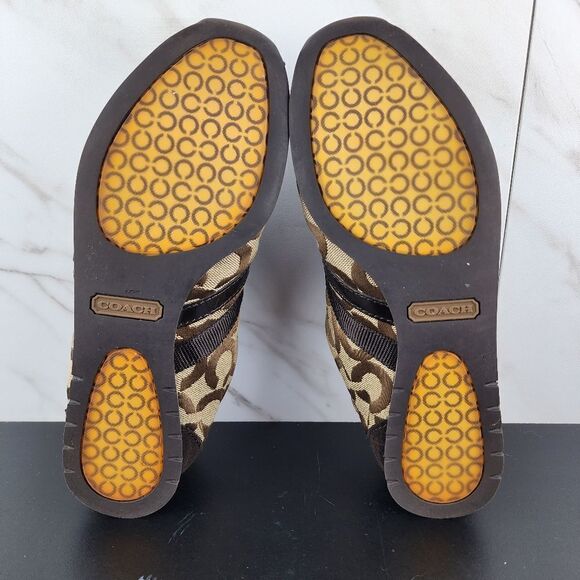 Coach Kathleen Signature Brown Sneakers - Picture 7 of 8